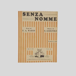 Partitur Kopie Ohne Namen E. A. Mario Ciaravolo 1929 - Bild 1 von 3