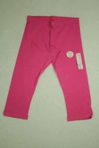 NEW Girls Capri Leggings Size Large 10 - 12 Pink Stretch Pants School Clothes - Picture 1 of 4