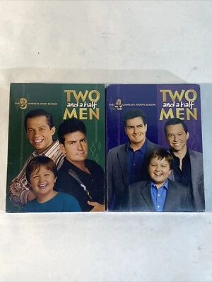 Two and a Half Men DVDs Box Sets TV Show Seasons 3 And 4, Discs In Each Series - Image 1 of 4