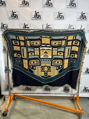 Totem Poll TIKI Dios Hecho en EE. UU. Manta tejida nueva simplemente en casa 65x50 Foto 1 de 4