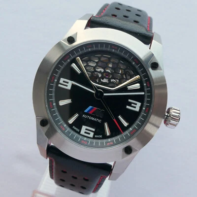 BMW Motorsport M Power Racing M1 M4 M6 Sport Car Accessory Swiss Automatic Watch - Image 1 of 4