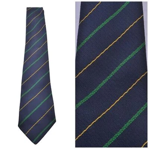 TOOTAL VINTAGE 60s Skinny Tie Striped Mod Scooter Necktie 1960s Blue - Picture 1 of 4