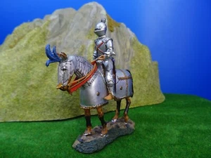 Del Prado Krieger Pferd HOMME D'ARMES BOURGUIGNON 1470 Zinnfigur Metall VF 269 - Picture 1 of 7