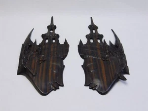 2 Vintage RAMA und SITA Balinesische Holz Gesichtsmaske Schnitzereien MCM Wanddeko - Bild 1 von 12