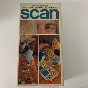Vintage Scan Split Second Matching Game By Parker Brothers Complete 1970 No 750 - Picture 1 of 8