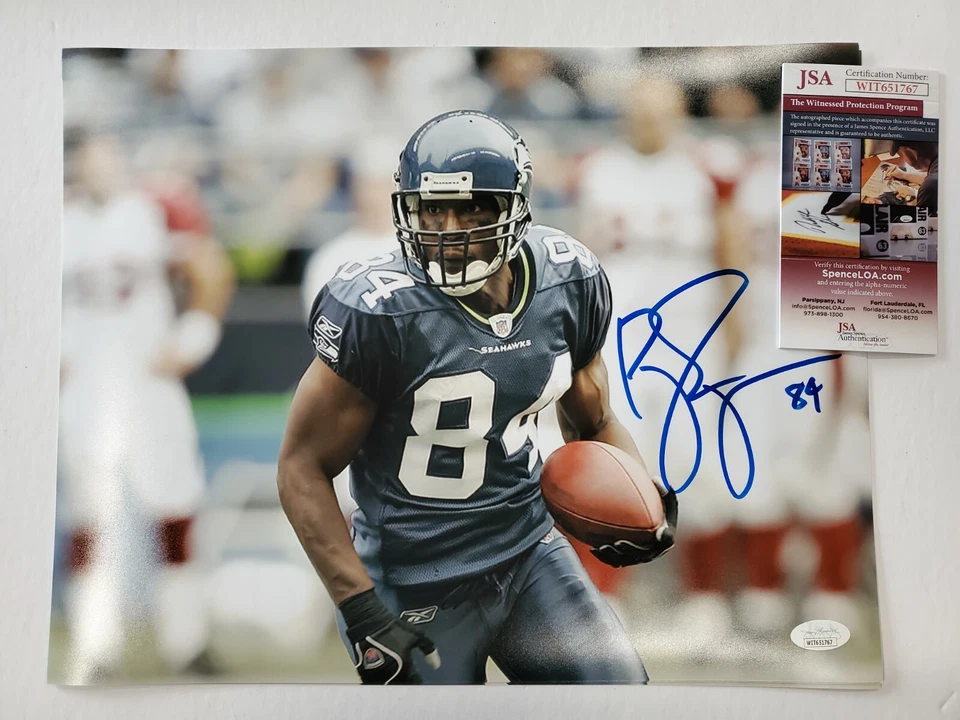 SEATTLE SEAHAWKS BOBBY ENGRAM AUTOGRAPHED SIGNED 11x14 PHOTO JSA  COA    - Image 1 of 1