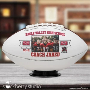 Football Personalized Custom Photo Ball Football Coach Gift Appreciation - Picture 1 of 5