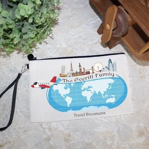 Cartera de documentos personalizada 'London Globe' | Organizador de documentos navideños - Imagen 1 de 7