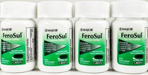 Major Ferrous Sulfate (5GR) FeroSul 325mg 100Coated Tablets (pack of 4) - Picture 1 of 1