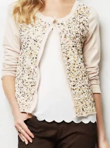 Cárdigan Postmark Anthropologie Rosa Paillette Talla M $148 - Imagen 1 de 7