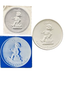 1976 Hummel Goebel Collectors Club Member Coaster/Plate 4” MERRY WANDERER White - Picture 1 of 2