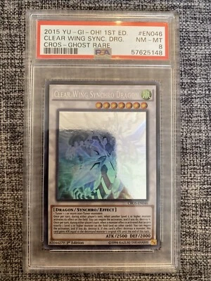 Clear Wing Synchro Dragon (Ghost Rare) CROS-EN046 Crossed Souls 1st Edition - Image 1 of 2