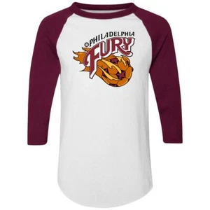 Philadelphia Fury Raglan Shirt Colorblock NASL Soccer - Picture 1 of 4