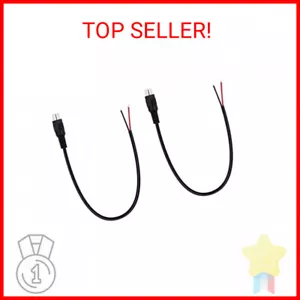 2 Pack Speaker Wire RCA Female Plug Jack Connector Adapter to Bare Wire for Ampl - Picture 1 of 2