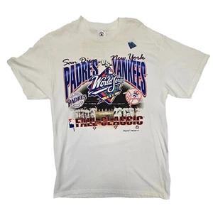 VINTAGE 1998 World Series San Diego Padres Vs New York Yankees Shirt Sz Large - Picture 1 of 18