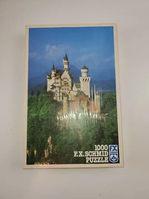 Vintage F.X. Schmid  "Castle Neuschwanstein" 1000 Piece Jigsaw Puzzle - Image 1 of 2
