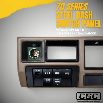 70 79 Series Landcruiser Switch Panel Suits Steel DASH HZJ79 HDJ79 HDJ78 FZJ75 - image 1 of 3