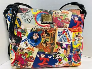 *Dooney & Bourke*Disney*Mickey Memorabilia-Mickey attraverso gli anni*Crossbody - Foto 1 di 11