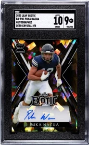 2023 Leaf Exotic BA-PN1 Puka Nacua handsigniert Hirsch Kristall 2/5 RC AU - Bild 1 von 7