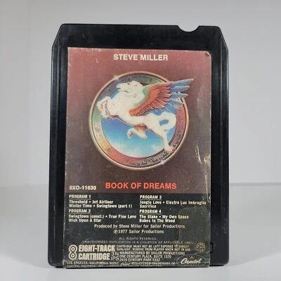 Steve Miller Book Of Dreams 1977 8-Track Capitol Records UNTESTED - Image 1 of 4