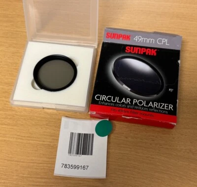 Sunpak Circle 49mm Circular Polarizer Lens Filter *Open Box* - Image 1 of 3