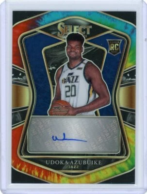 2020-21 Panini Select Tie-Dye Prizm Rookie Auto #RS-AZU Udoka Azubuike #11/25 - Image 1 of 2