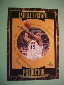 1995-96, Upper Deck, Basketball, Predictor, #R8, Latrell Sprewell, Warriors - Bild 1 von 2