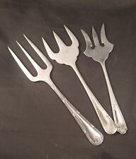 Vintage Forks x 2 Pickle Bread Meat EPNS Silver Seasonal Cutlery
