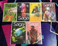 Saga Image Comics Lot #’s 2 3 4 5 6 7 ALL 1st Prints 2012 Brian K. Vaughan