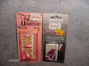 NEW 2 PKG FINGERNAILS FAKE NAILS WOMAN FAUX NAILS ARATIFICIAL NAILS PINK #D - Picture 1 of 9