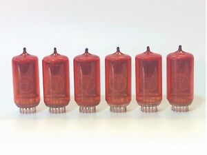 Set of 6 Z566M matched nixie tubes with same date code