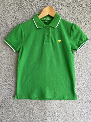 Masters Kids Youth Girls M 8-10 Green 100% Cotton Golf Polo Shirt Cover