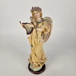 Vintage Giovanni Collection Angel Figurine With Harp & Flower Crown - Picture 1 of 5