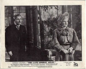 The Late George Apley Original lobby Card Ronald Colman Vanessa Brown 1947