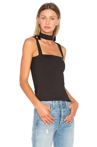 Donna Mizani Cleo Black Back Zip Top Size Small - Picture 1 of 10