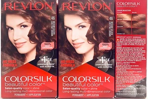 3 Revlon Colorsilk Beautiful Color 46 Medium Golden Chestnut Brown Permanent Dye - Picture 1 of 1