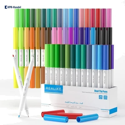 Realike Sublimationsmarker für Maker/Explore - Hohe Farbvielfalt 36 Stück