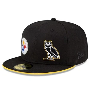 Pittsburgh Steelers OVO New Era 59Fifty Fitted 7 & 7 3/4 NWT October Very Own - Picture 1 of 4
