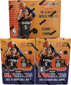 Lot 3 2022-23 Panini NBA Hoops Factory Sealed Blaster Boxes-Ultra Rare Impulse - Picture 1 of 1