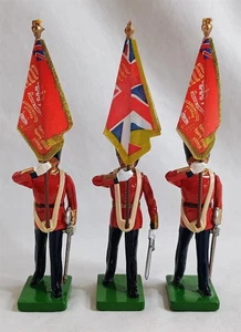 W Britain Metall Spielzeug Lötzinn Lot Scots Guard Farbträger 43050 43051 - Bild 1 von 7
