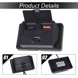 Adaptateur de charge rapide double port avec indicateur visuel pour une surveill - Photo 1 sur 31
