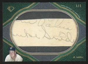 2024 Topps Diamond Icons #CS-SNI Duke Snider Dodgers HOF Cut Signature Auto #1/4 - Picture 1 of 2