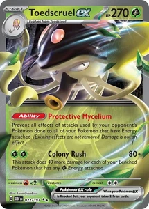 Pokemon Obsidian Flames Toedscruel ex 022/197 Double Rare Holo Card - Picture 1 of 1