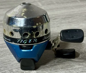 Shakespeare Tiger TGRA15 Fishing Spin Cast Reel. Gear Ratio 3.5:1 Blue & Chrome. - Picture 1 of 13