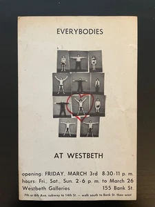 Vintage Everybodies at Westbeth Opening Reception Flyer New York - Imagen 1 de 2