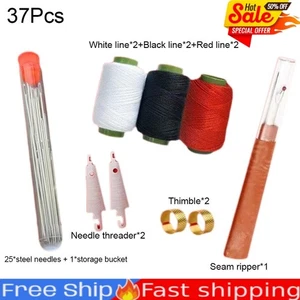 37PCS Nähwerkzeug Set, Nadeln Faden Hand Reparatur Werkzeuge, DIY Hand Made CraftSet - Bild 1 von 13