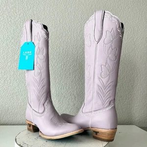 Botas de Vaquero Lane SWEET MEMORY Hasta la Rodilla Mujer 7 Púrpura Vaquera Western Alto - Imagen 1 de 12