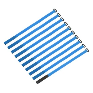 10Pcs Battery Tie Down Straps, 0.8x20" Blue Nylon Hold Loop Strap - Photo 1/6