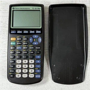 Texas Instruments TI-83 Plus Calculator Black w/Case Doesn’t Turn On *READ* - Picture 1 of 9