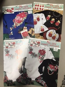Apliques de tela vintage Daisy Kingdom sin coser NAVIDAD - Imagen 1 de 3